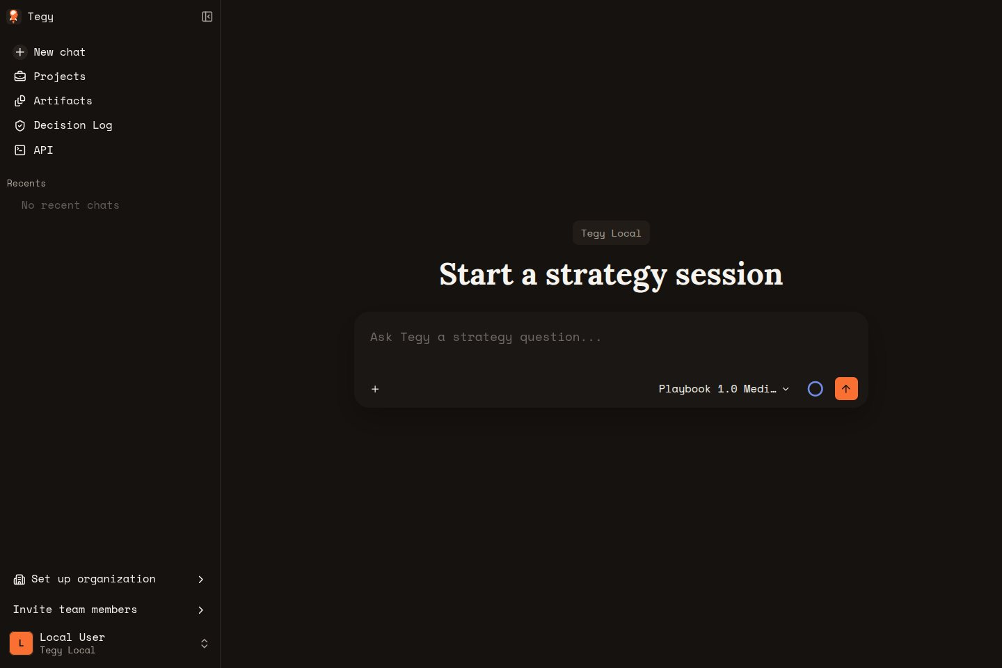 Default workspace start state