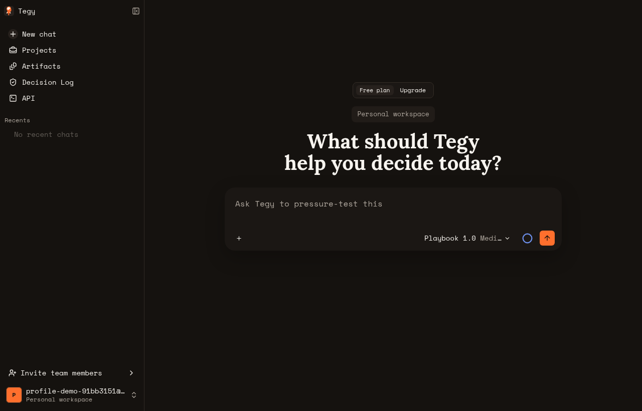 New chat screen for fresh production test user