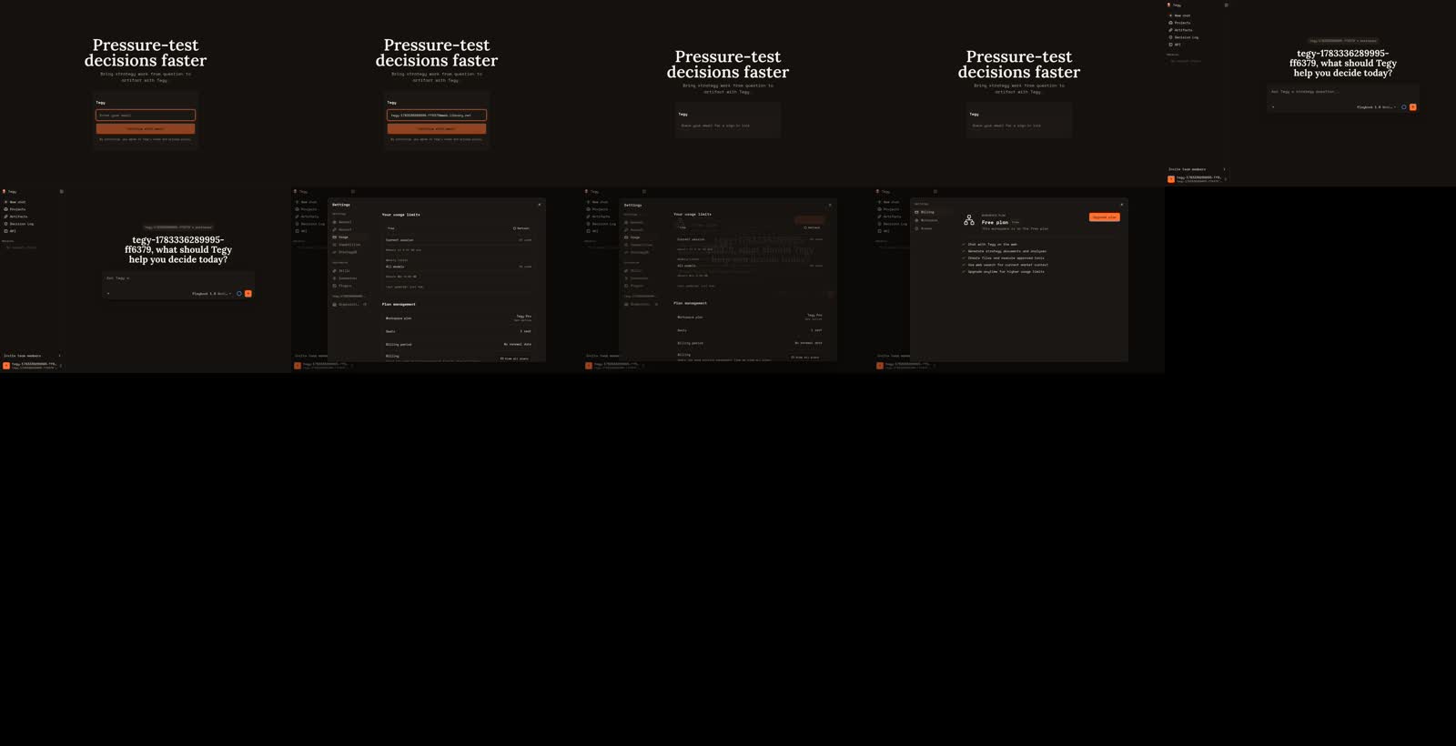 Contact sheet for production onboarding proof video