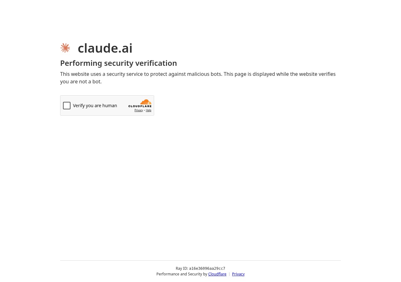 Claude clean login human verification evidence