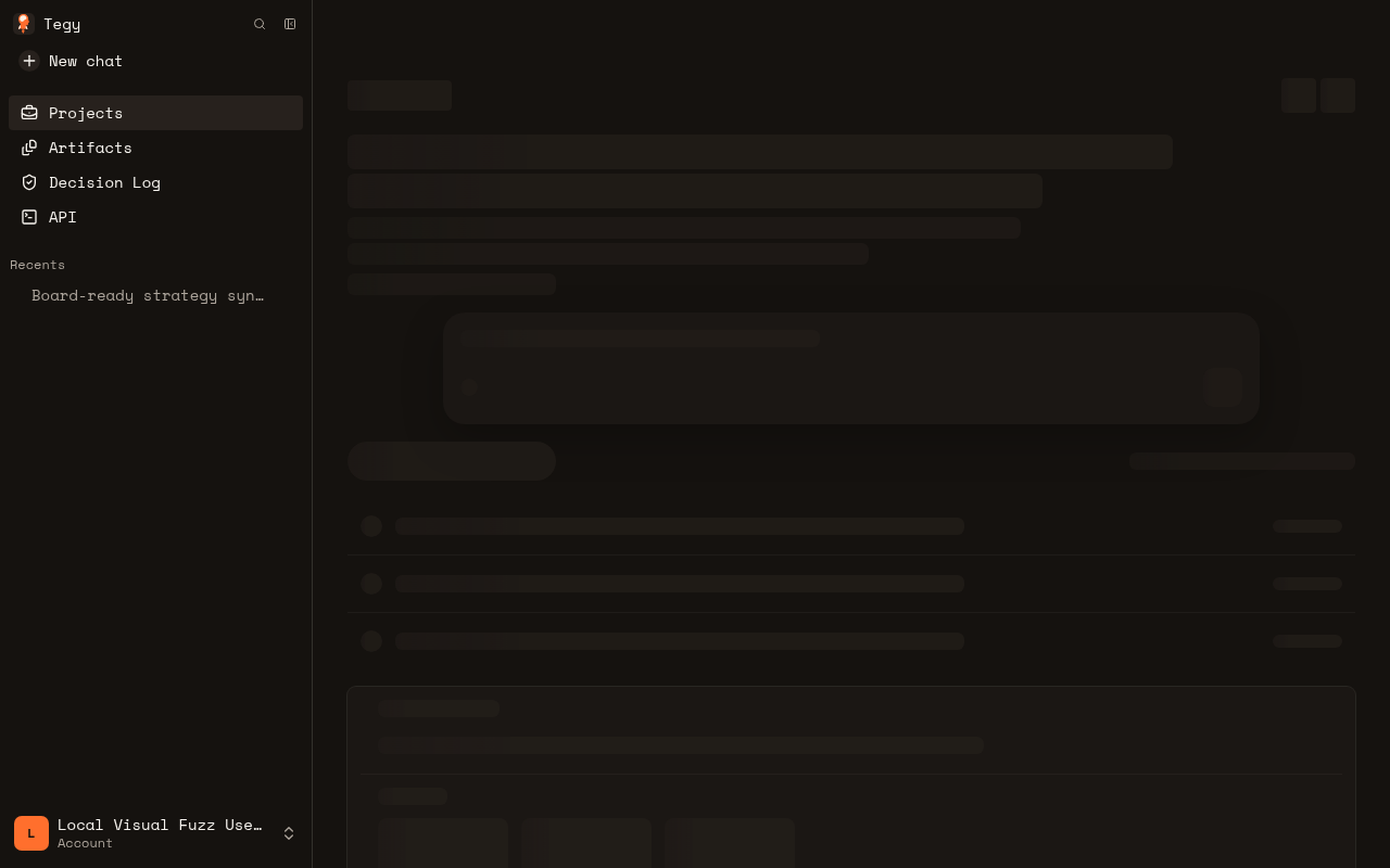 Desktop project detail loading skeleton